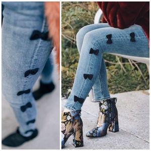 Anthropologie, McGuire Newton Mid-Rise Bow Jeans